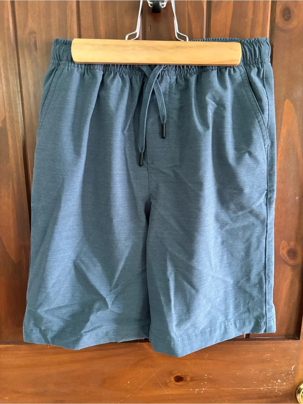Kids Blue Drawstring Casual Shorts